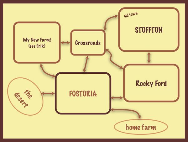 Map of locations in Fostoria and Stoffton